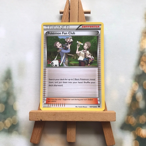 Thẻ hình Pokemon Fan Club 107/124 - Lá bài lẻ XY: Fates Collide Uncommon tiếng Anh chính hãng