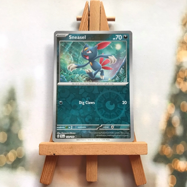 Thẻ hình Pokemon Sneasel 133/193 - Lá bài lẻ Scarlet & Violet: Paldea Evolved Reverse Holo tiếng Anh chính hãng