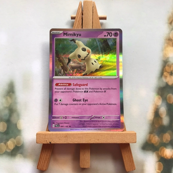 Thẻ hình Pokemon Mimikyu 097/193 - Lá bài lẻ Scarlet & Violet: Paldea Evolved Holo Rare tiếng Anh chính hãng