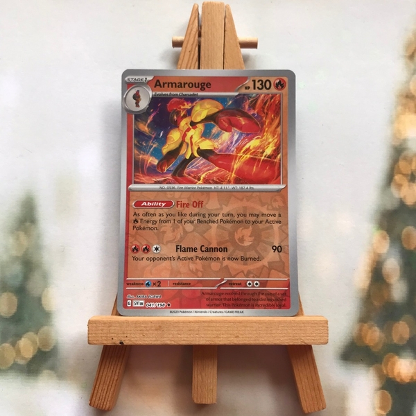 Thẻ hình Pokemon Armarouge 041/198 - Lá bài lẻ Scarlet & Violet Base Set Reverse Holo tiếng Anh chính hãng