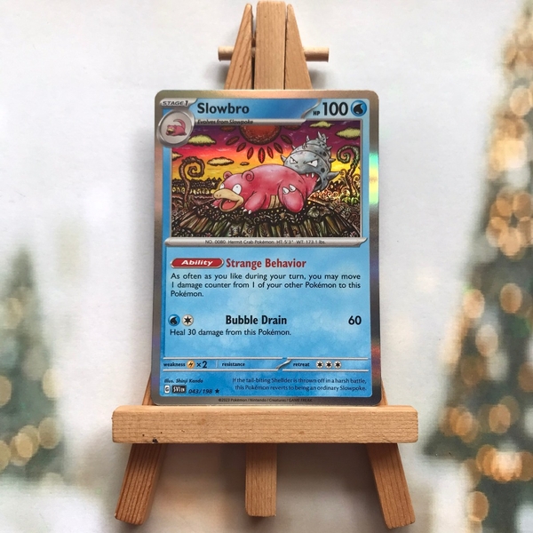 Thẻ hình Pokemon Slowbro 043/198 - Lá bài lẻ Scarlet & Violet Base Set Holo Rare tiếng Anh chính hãng