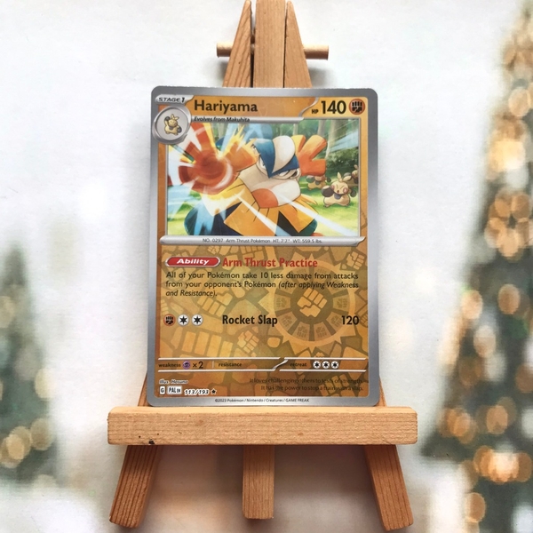 Thẻ hình Pokemon Hariyama 113/193 - Lá bài Scarlet & Violet: Paldea Evolved Holo Rare Reverse Holo tiếng Anh chính hãng ảnh 2