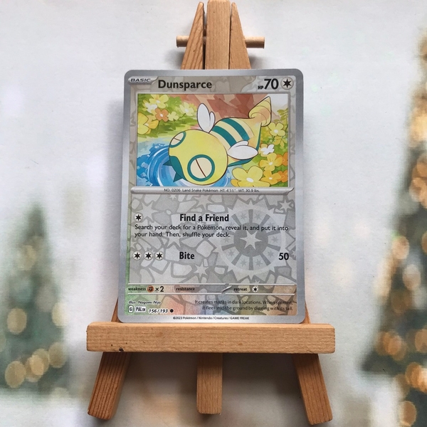 Thẻ hình Pokemon Dunsparce 156/193 - Lá bài lẻ Scarlet & Violet: Paldea Evolved Common Reverse Holo tiếng Anh chính hãng ảnh 2