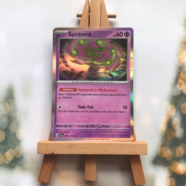 Thẻ hình Pokemon Spiritomb 089/193 - Lá bài Scarlet&Violet Paldea Evolved Holo Rare Reverse Holo tiếng Anh chính hãng