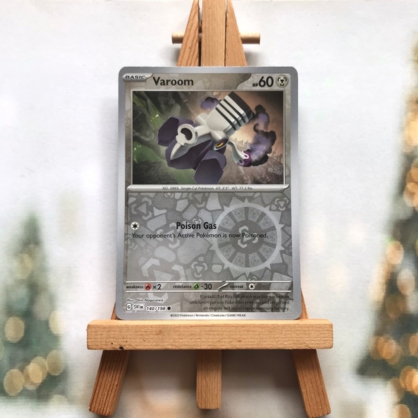Thẻ hình Pokemon Varoom 140/198 - Lá bài lẻ Scarlet & Violet Base Set Common Reverse Holo tiếng Anh chính hãng ảnh 2