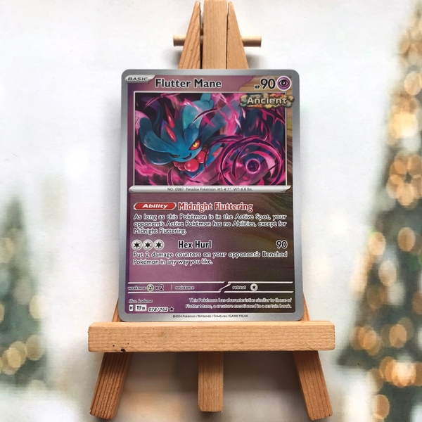Thẻ hình Pokemon Flutter Mane 078/162 -Lá bài Scarlet&Violet Temporal Forces Holo Rare Reverse Holo tiếng Anh chính hãng ảnh 4