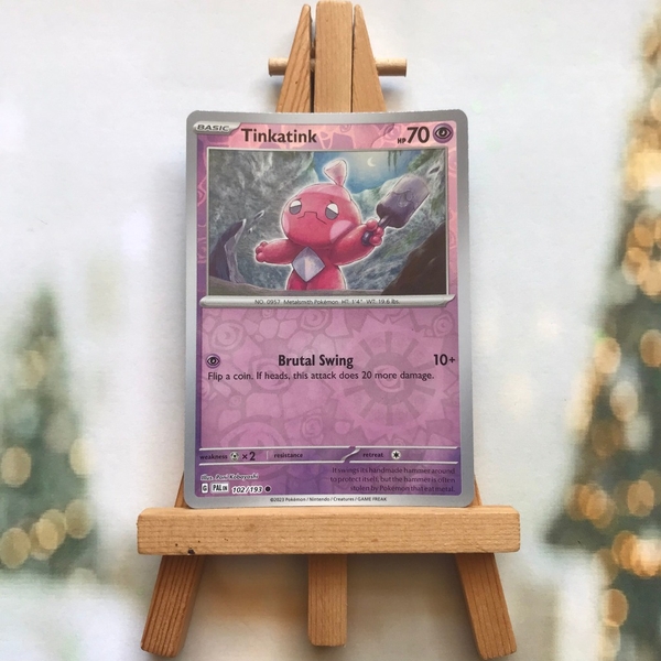 Thẻ hình Pokemon Tinkatink 102/193 - Lá bài lẻ Scarlet & Violet: Paldea Evolved Common Reverse Holo tiếng Anh chính hãng