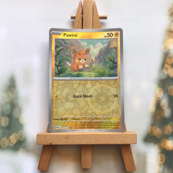 Thẻ hình Pokemon Pawmi 074/193 - Lá bài lẻ Scarlet & Violet: Paldea Evolved Common Reverse Holo tiếng Anh chính hãng