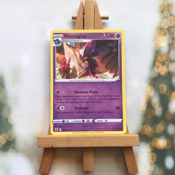 Thẻ hình Pokemon Mismagius 059/189 - Lá bài lẻ Sword & Shield: Astral Radiance Rare tiếng Anh chính hãng ảnh 2