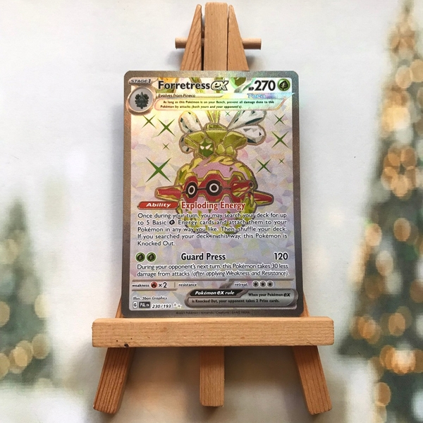 Thẻ hình Pokemon Forretress ex 230/193 - Lá bài Scarlet&Violet Paldea Evolved Full Art Secret Rare tiếng Anh chính hãng