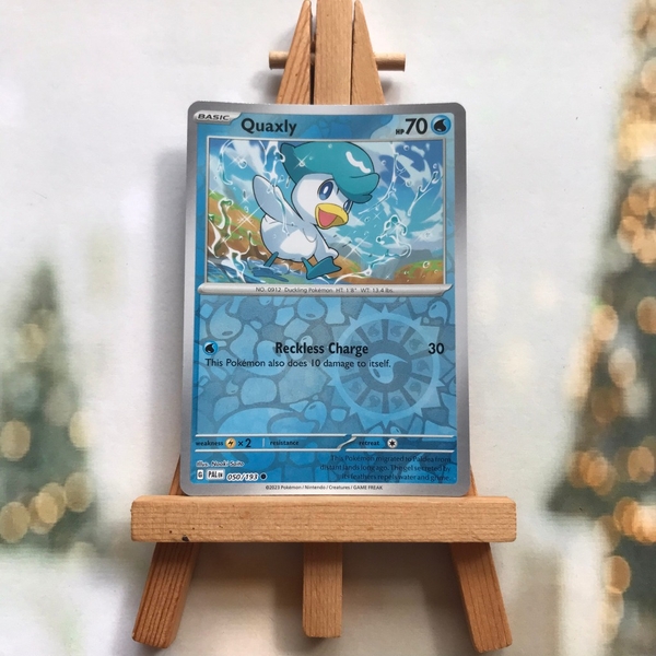 Thẻ hình Pokemon Quaxly 050/193 - Lá bài lẻ Scarlet & Violet: Paldea Evolved Common Reverse Holo tiếng Anh chính hãng