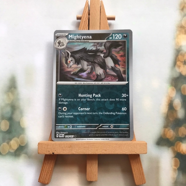 Thẻ hình Pokemon Mightyena 114/167 - Lá bài SVE Twilight Masquerade Uncommon Reverse Holo tiếng Anh chính hãng