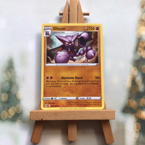 Thẻ hình Pokemon Gliscor 096/196 - Lá bài lẻ Sword & Shield: Lost Origin Rare tiếng Anh chính hãng ảnh 2
