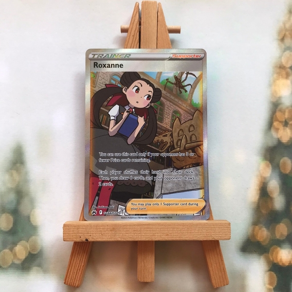Thẻ hình Pokemon Roxanne GG66/GG70 - Lá bài Sword & Shield: Crown Zenith Full Art Ultra Rare tiếng Anh chính hãng ảnh 2
