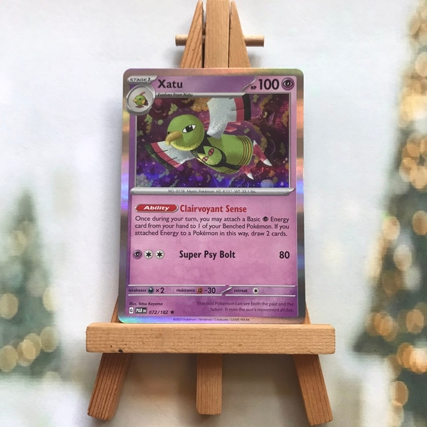 Thẻ hình Pokemon Xatu 072/182 - Lá bài Scarlet & Violet: Paradox Rift Reverse Holo Rare tiếng Anh chính hãng