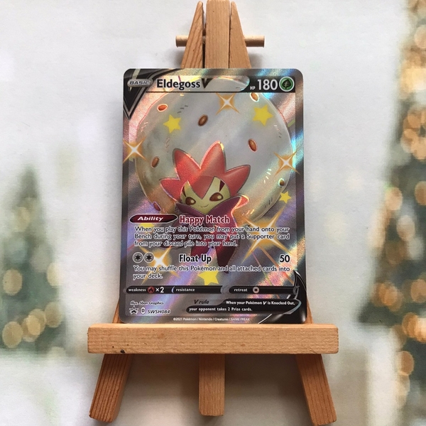 Thẻ hình Pokemon Eldegoss V SWSH084 - Lá bài Sword & Shield Shiny Promo tiếng Anh chính hãng