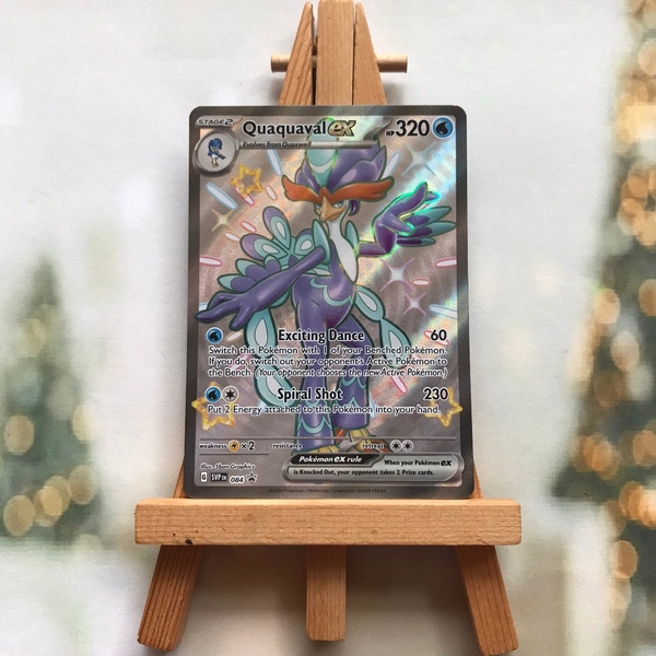 Thẻ hình Pokemon Quaquaval ex SVP084 - Lá bài Scarlet & Violet Shiny Promo tiếng Anh chính hãng ảnh 2