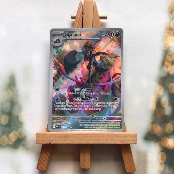 Thẻ hình Pokemon Grafaiai 223/193 - Lá bài Scarlet & Violet: Paldea Evolved Illustration Rare tiếng Anh chính hãng