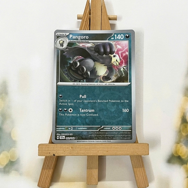 Thẻ hình Pokemon Pangoro 093/142 - Lá bài lẻ Stellar Crown Uncommon Reverse Holo tiếng Anh chính hãng