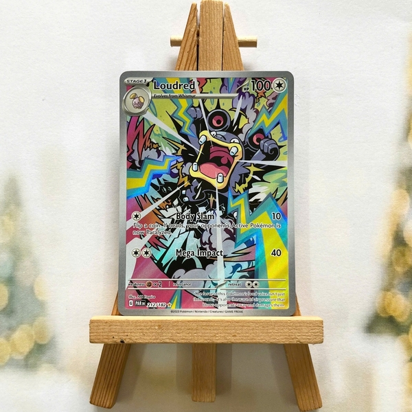 Thẻ hình Pokemon Loudred 212/182 - Lá bài lẻ Paradox Rift Illustration Rare tiếng Anh chính hãng