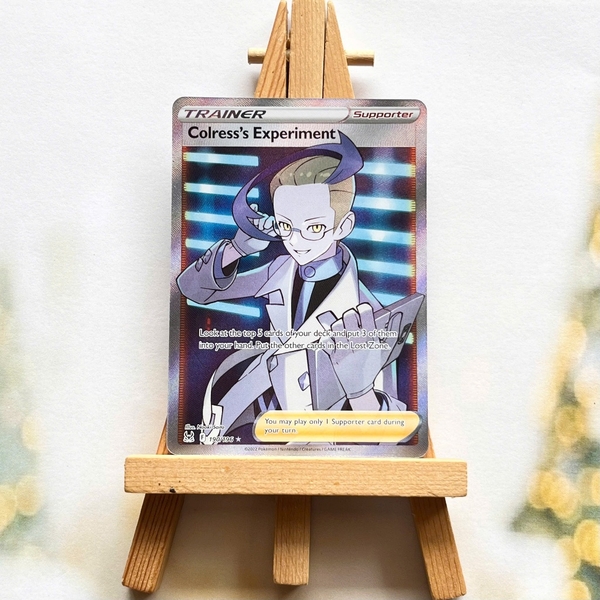 Thẻ hình Pokemon Colress's Experiment 190/196 - Lá bài lẻ Lost Origin Full Art Ultra Rare tiếng Anh chính hãng