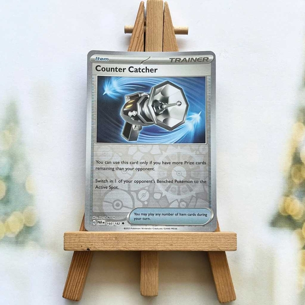 Thẻ hình Pokemon Counter Catcher 160/182 - Bài lẻ Paradox Rift Uncommon Reverse Holo tiếng Anh chính hãng ảnh 4