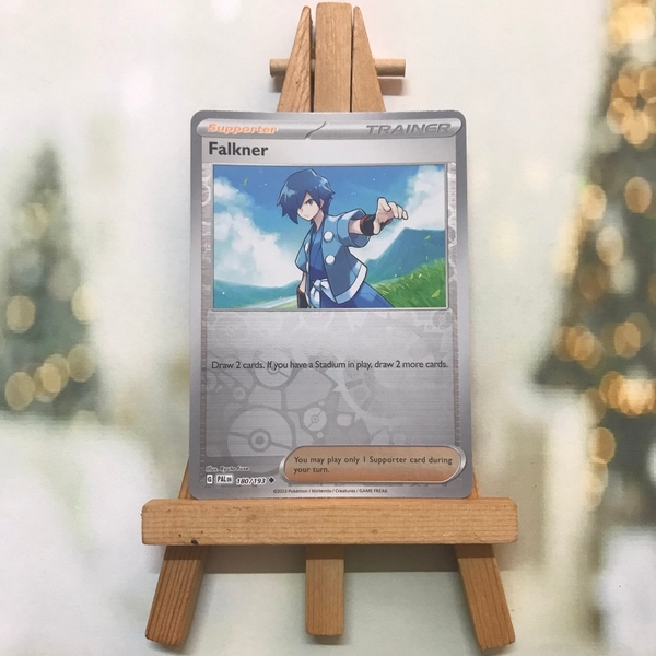Thẻ hình Pokemon Falkner 180/193 - Lá bài Scarlet & Violet: Paldea Evolved Uncommon Reverse Holo tiếng Anh chính hãng