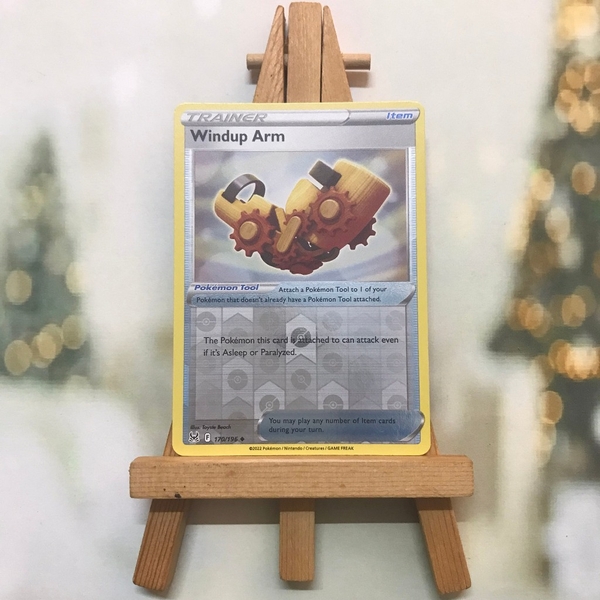 Thẻ hình Pokemon Windup Arm 170/196 - Lá bài Sword & Shield: Lost Origin Uncommon Reverse Holo tiếng Anh chính hãng ảnh 4