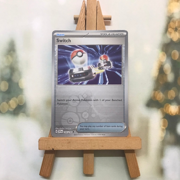 Thẻ hình Pokemon Switch 194/198 - Lá bài Scarlet & Violet Base Set Common Reverse Holo tiếng Anh chính hãng