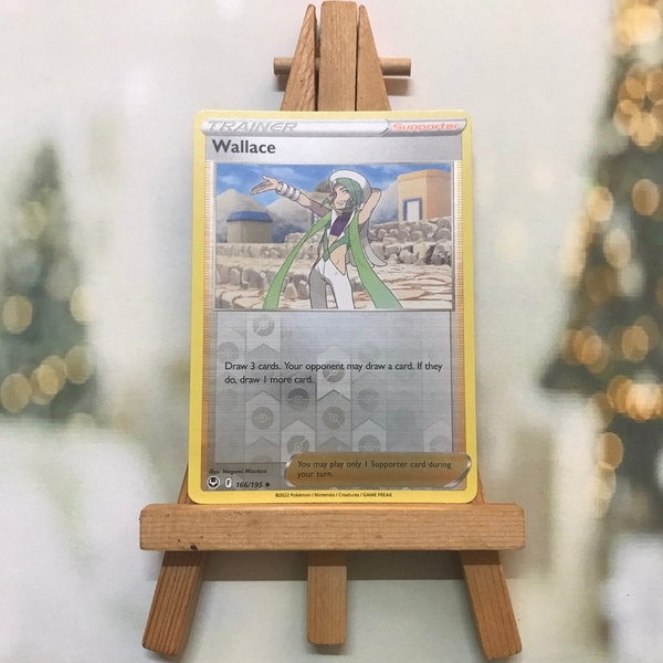 Thẻ hình Pokemon Wallace 166/195 - Lá bài Silver Tempest Uncommon Reverse Holo tiếng Anh chính hãng