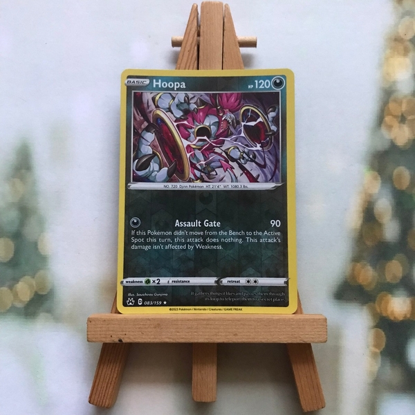 Thẻ hình Pokemon Hoopa 083/159 - Lá bài Sword & Shield: Crown Zenith Holo Rare Reverse tiếng Anh chính hãng ảnh 3