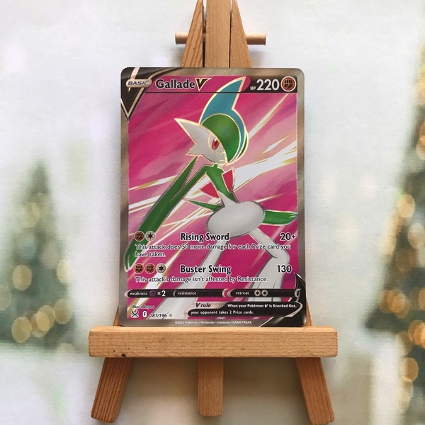 Thẻ hình Pokemon Gallade V 181/196 - Lá bài lẻ Lost Origin Full Art Ultra Rare tiếng Anh chính hãng