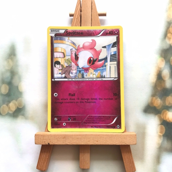 Thẻ hình Pokemon Spritzee 105/162 - Lá bài lẻ XY: Breakthrough Common Reverse Holo tiếng Anh chính hãng