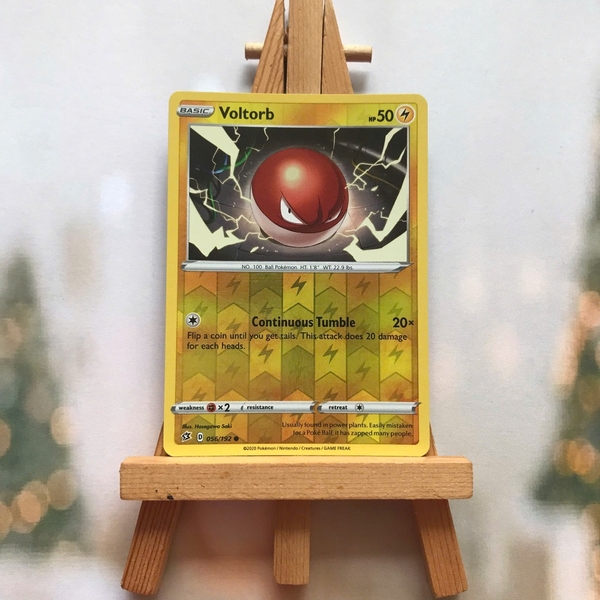 Thẻ hình Pokemon Voltorb 056/192 - Lá bài lẻ Rebel Clash Common Reverse Holo tiếng Anh chính hãng