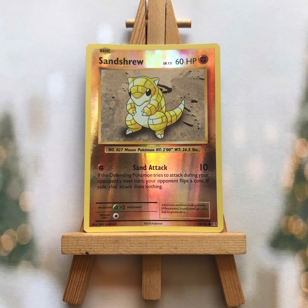 Thẻ hình Pokemon Sandshrew 54/108 - Lá bài lẻ XY: Evolutions Common Reverse Holo tiếng Anh chính hãng
