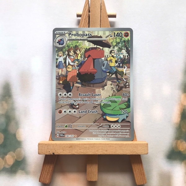 Thẻ hình Pokemon Probopass 182/167 - Lá bài lẻ Twilight Masquerade Illustration Rare tiếng Anh chính hãng