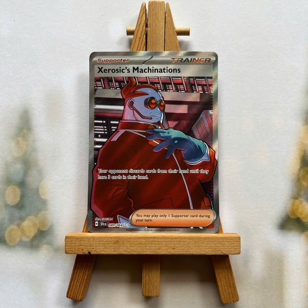 Thẻ hình Pokemon Xerosic's Machinations 089/064 - Lá bài lẻ Shrouded Fable Full Art Secret Rare tiếng Anh chính hãng ảnh 2