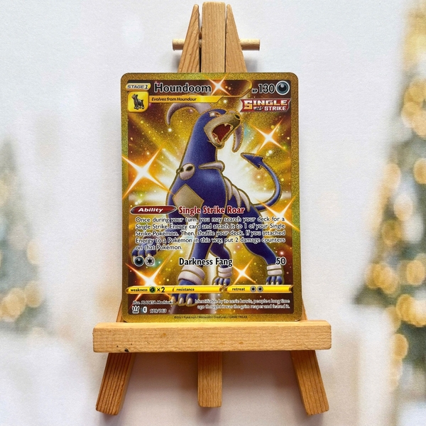 Thẻ hình Pokemon Houndoom 179/163 - Lá bài lẻ Battle Styles Secret Rare tiếng Anh chính hãng
