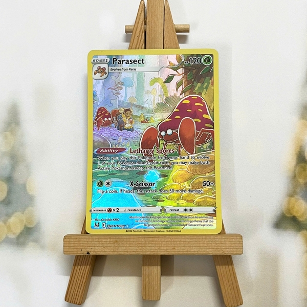 Thẻ hình Pokemon Parasect TG01/TG30 - Lá bài lẻ Holo Rare tiếng Anh chính hãng