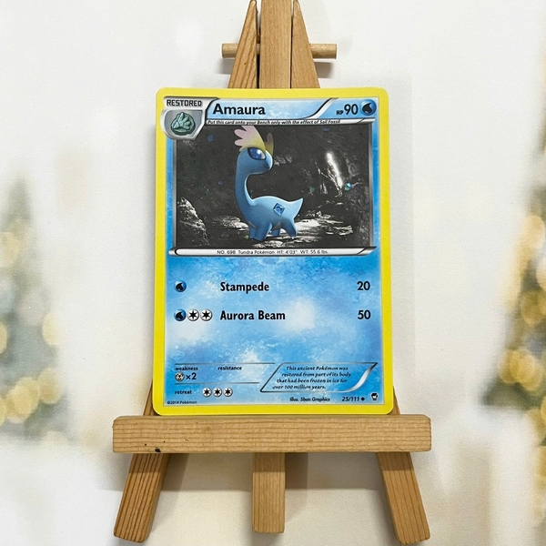 Thẻ hình Pokemon Amaura 25/111 - Lá bài lẻ Alternate Holo Promo tiếng Anh chính hãng