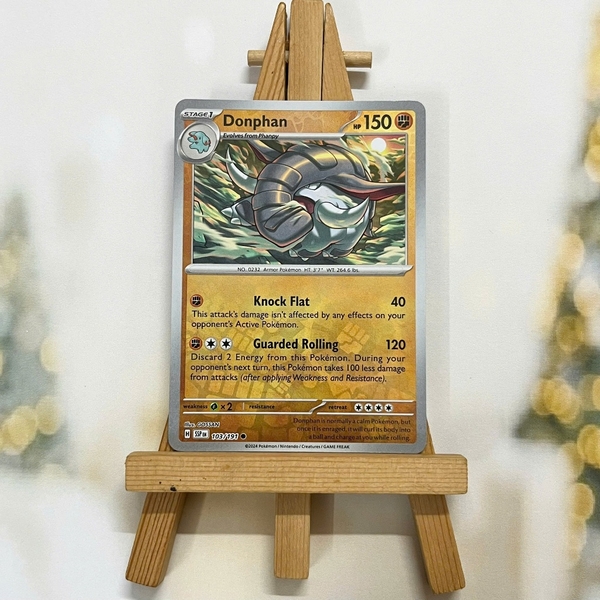 Thẻ hình Pokemon Donphan 103/191 - Lá bài lẻ Surging Sparks Common Reverse Holo tiếng Anh chính hãng