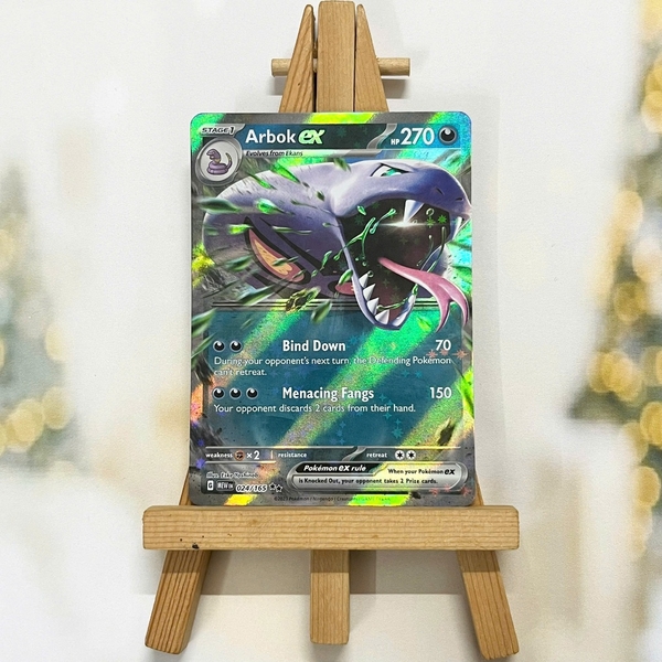 Thẻ hình Pokemon Arbok ex 024/165 - Lá bài Scarlet & Violet 151 Ultra Rare tiếng Anh chính hãng