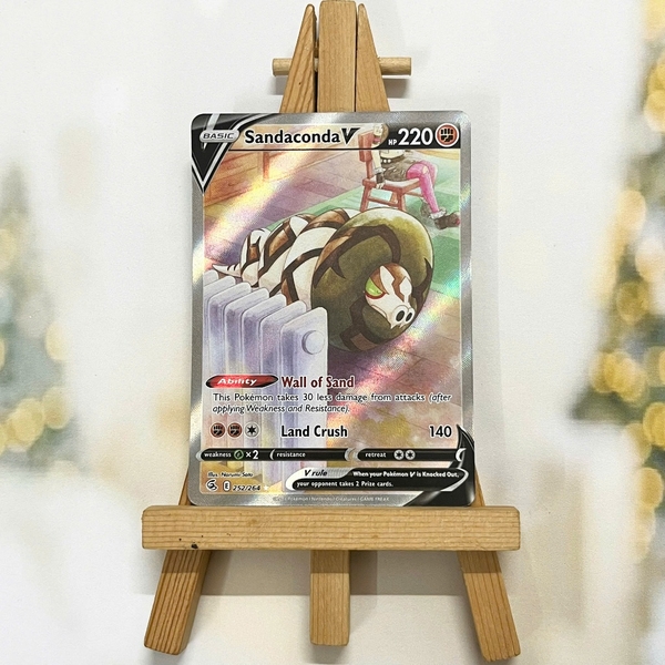 Thẻ hình Pokemon Sandaconda V 252/264 - Lá bài lẻ Fusion Strike Alternate Art Ultra Rare tiếng Anh chính hãng