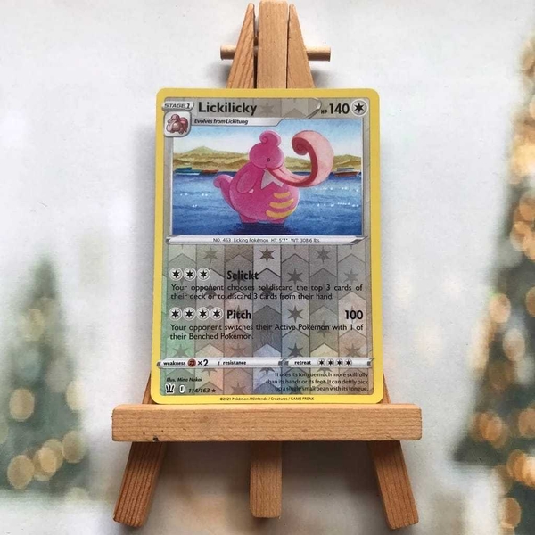 Thẻ hình Pokemon Lickilicky 114/163 - Lá bài lẻ Battle Styles Rare Reverse Holo tiếng Anh ảnh 4