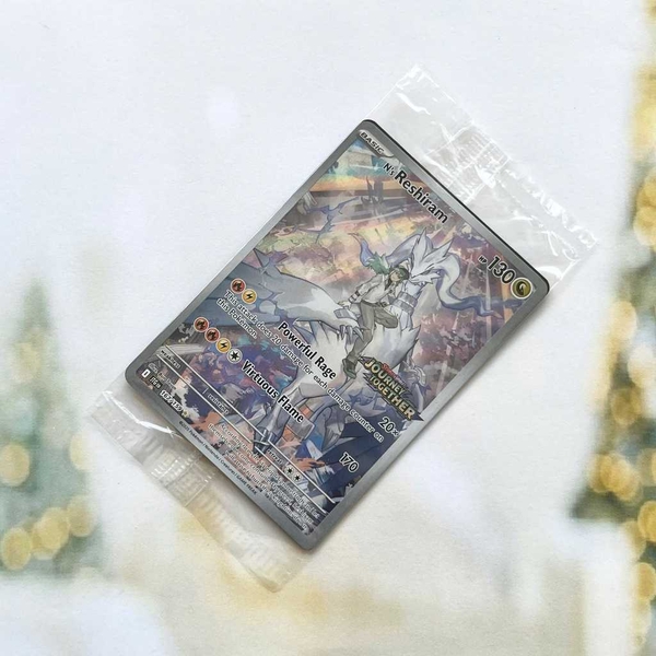 Thẻ hình Pokemon N's Reshiram 167/159 (seal) - Lá bài lẻ Journey Together Stamped Promo tiếng Anh chính hãng ảnh 3