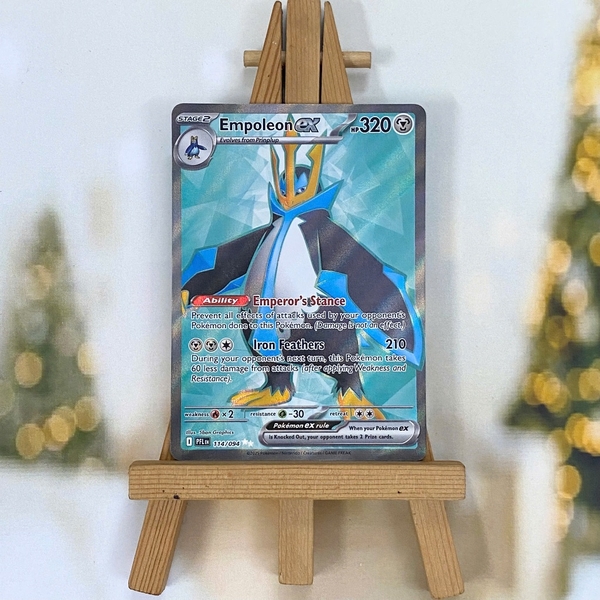 Thẻ hình Pokemon Empoleon ex 114/094 - Lá bài lẻ Phantasmal Flames Full Art Ultra Rare tiếng Anh