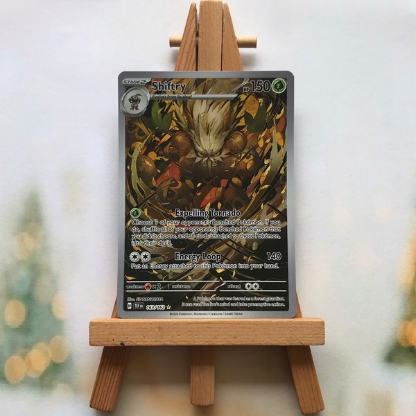 Thẻ hình Pokemon Shiftry 163/162 - Lá bài lẻ Temporal Forces Illustration Rare tiếng Anh chính hãng