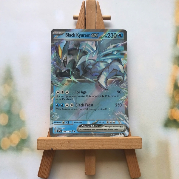 Thẻ hình Pokemon Black Kyurem ex 048/191 - Lá bài lẻ Surging Sparks Ultra Rare tiếng Anh chính hãng