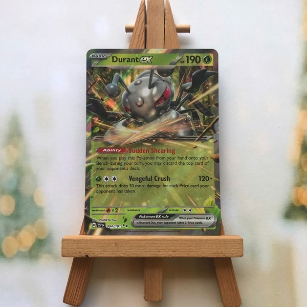 Thẻ hình Pokemon Durant ex 004/191 - Lá bài lẻ Surging Sparks Ultra Rare tiếng Anh chính hãng ảnh 2