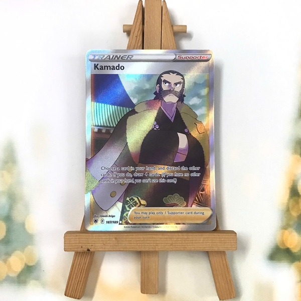 Thẻ hình Pokemon Kamado 187/189 - Lá bài lẻ Astral Radiance Full Art tiếng Anh chính hãng